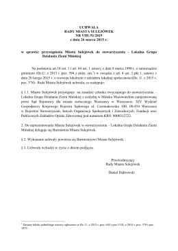 VIII/51/2015 w sprawie przystąpienia Miasta Sulejówek do