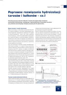 Poprawne rozwiązania hydroizolaoii