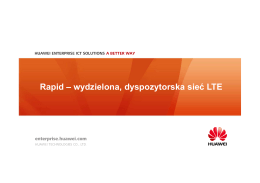 Rapid – wydzielona, dyspozytorska sieć LTE