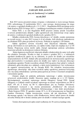 wersja PDF - Rodzinny Ogród Działkowy "Kalina" w Lublinie