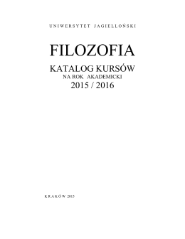 Katalog kursów FILOZOFIA 2015_6