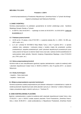 1 MZO-DBA.1715.3.2015 Protokół nr 2/2015 z kontroli