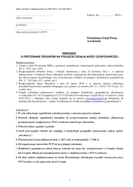 Łuków, dn - Powiatowy Urząd Pracy w Łukowie