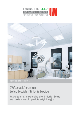 OWAcoustic® premium Bolero biocide i Sinfonia biocide
