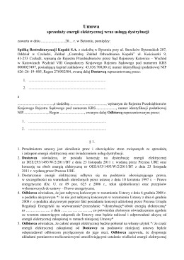 Umowa o sprzedaż C11 - Spółka Restrukturyzacji Kopalń S.A.