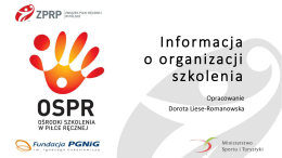 Organizacja szkolenia OSPR - Związek Piłki Ręcznej w Polsce