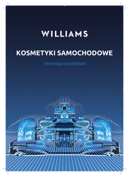 katalog produktów - WILLIAMS kosmetyki samochodowe