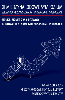 Program Sympozjum 2015 - Urząd Patentowy Rzeczypospolitej