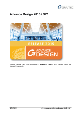 Advance Design 2015 / SP1