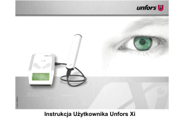 Instrukcja Użytkownika Unfors Xi