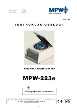 MPW-223e - MPW MED. INSTRUMENTS Spółdzielnia Pracy