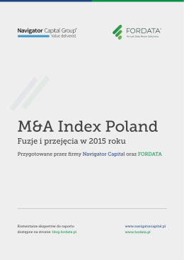 Raport M&A Index Poland - 2015 r.