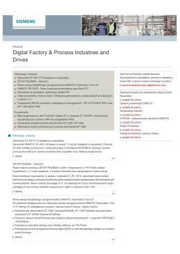 Digital Factory & Process Industries and Drives