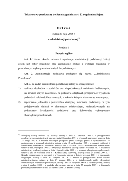 Tekst ustawy z dnia 27 maja 2015 r. o administracji podatkowej