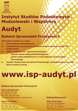 ISP-Audyt - ISP Modzelewski