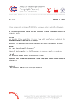 ZR-17/2015 Białystok, 2015-06-09 Dotyczy: postępowanie