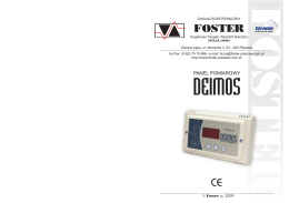 Instrukcja obsługi panelu pomiarowego DEIMOS. - foster