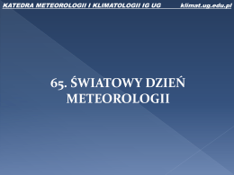 fotometeory - KATEDRA METEOROLOGII I KLIMATOLOGII Instytut