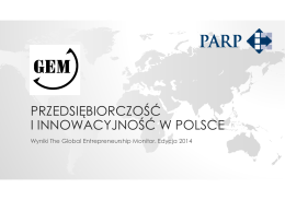 Przedsiębiorczość w Polsce - najnowsze wyniki badania GEM