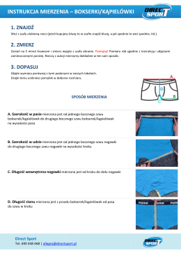 instrukcja mierzenia a mierzenia – bokserki/kąpielówki kąpielówki