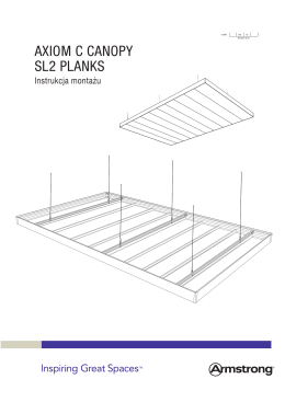 Axiom C Canopy SL2 Planks - Instrukcja montażu