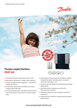 Danfoss DHP-AX ulotka produktowa