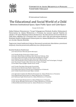 The Educational and Social World of a Child