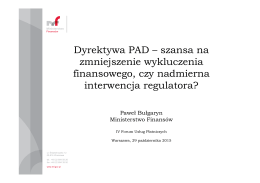 dyrektywa PAD - Konferencje :: aleBank.pl