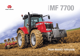 Ciągniki rolnicze Massey Ferguson - seria 7700