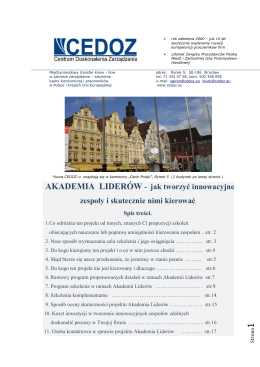 Akademia Liderów_nowatorski projekt 2015