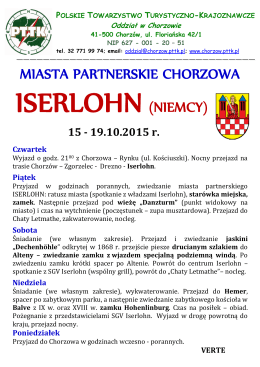 Iserlohn - PTTK Chorzów