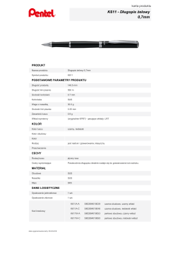 K611 - Długopis żelowy 0,7mm