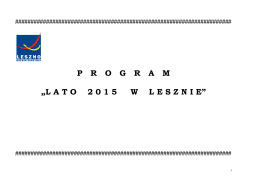 Program AKCJI LATO 2015
