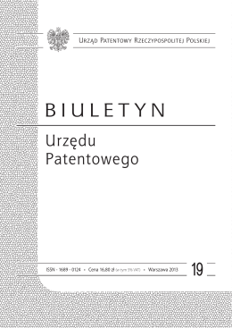 bup19_2013 - Wyszukiwarka Urzędu Patentowego