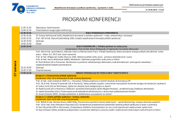 Program do pobrania - Konferencja Polityków Społecznych