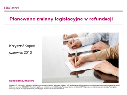 Krzysztof Kopeć_Planowane zmiany legislacyjne w refundacji