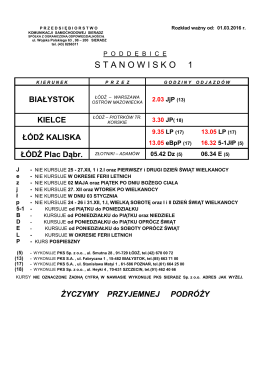 stanowiska PODDĘBICE D.A.