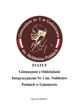 statut - Gimnazjum Nr 1 w Goleniowie