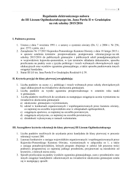 regulamin_ naboru_ 2015_16 - III Liceum Ogólnokształcące w