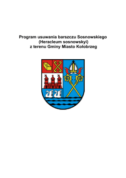 Program usuwania barszczu Sosnowskiego
