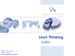 SMED - Lean Academy