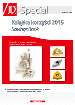 Książka korzyści 2015 Savings Book Książka korzyści 2015 Savings