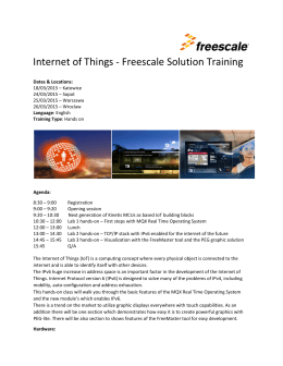 Internet of Things - Freescale Solution Training