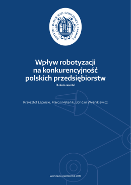 Wpływ robotyzacji na konkurencyjność polskich przedsiębiorstw