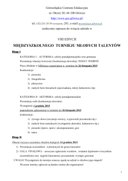 Regulamin - Zespół Szkół Ogólnokształcących nr 11 w Gliwicach