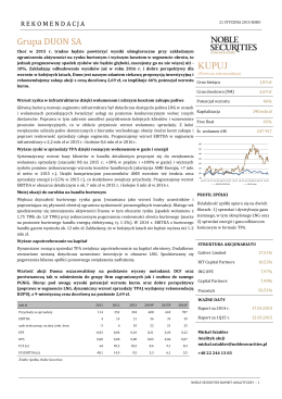 pdf Raport DM Noble Securities z dnia 21.01.2015