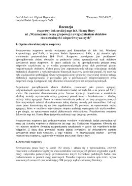 recenzja olgierd hryniewicz-79 - Instytut Badań Systemowych PAN