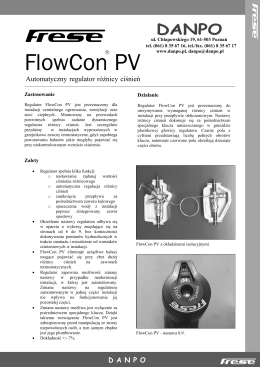 Katalog FlowCon PV