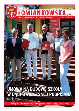 Gazeta Łomiankowska.pl nr 81 z 28 sierpnia 2015 (pdf 13,7 MB)