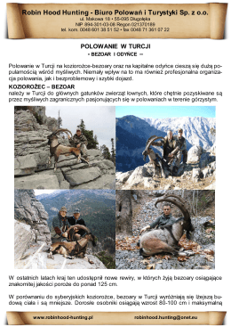 Robin Hood Hunting - Biuro Polowań i Turystyki Sp. z oo